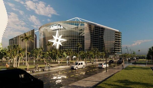 Las empresas locales buscan entrar como inversionistas en el mega proyecto. Arena del Río quedará en la Zona del Malecón del Río.